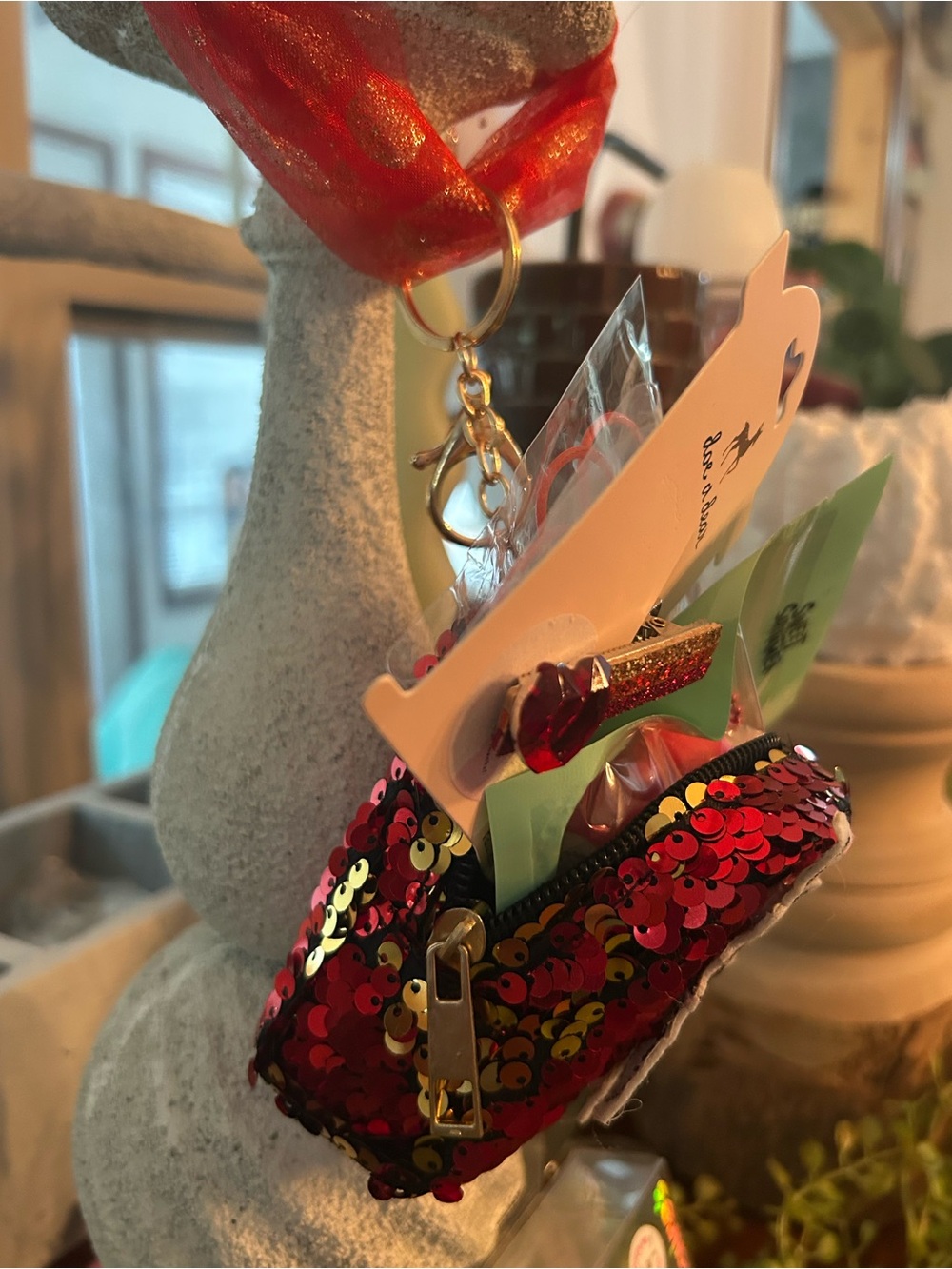 Girls Bundle. Red Sequin Unicorn Keychain/bag charm/Bag. - Picture 8 of 8
